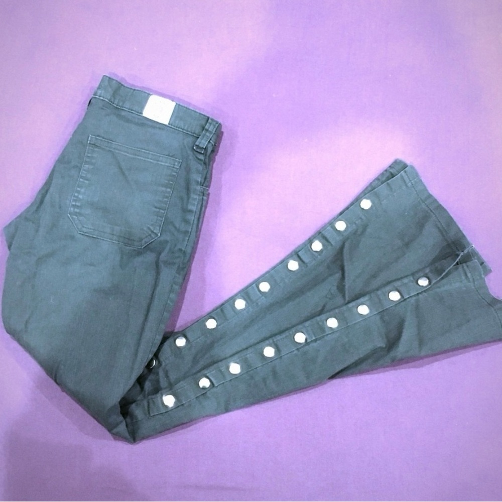Vintage Black Pistol goth flare pants